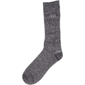 UGG Women’s Rib Knit Slouchy Crew Sock(Black)