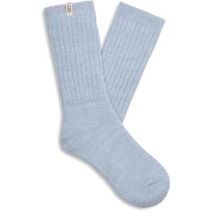 UGG Women’s Rib Knit Slouchy Crew Sock(Bluebell)