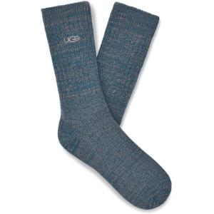 UGG Women’s Rib Knit Slouchy Crew Sock(Honor Blue)