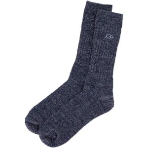 UGG Women’s Rib Knit Slouchy Crew Sock(Navy)