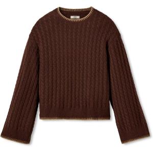 UGG Womens Rylynn Cable Knit Pullover(Cola)