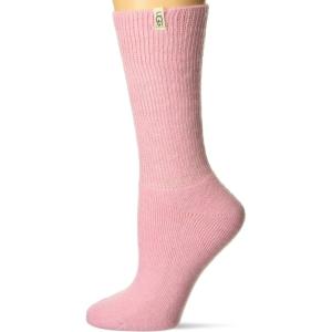 UGG Women’s Shealy Cozy Crew Sock(Pink Meadow)
