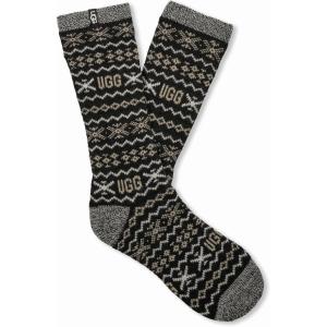 UGG mens Keavy Cozy Crew(Black Multi Uggisle)