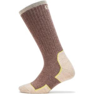 UGG mens Lockhart Winter Boot Sock(Burnt Cedar / White Pepper)