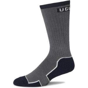 UGG mens Lockhart Winter Boot Sock(Charcoal / Tar)