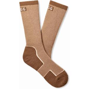 UGG mens Lockhart Winter Boot Sock(Sand / Chestnut)