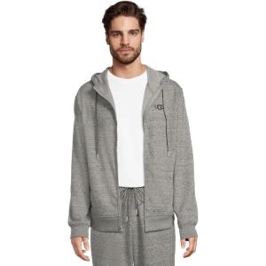 UGG mens Shiloh Full Zip Hoodie(Grey Heather)
