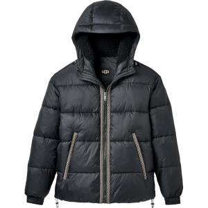 UGG mens Xayden Uggbraid Puffer Jacket(Black)