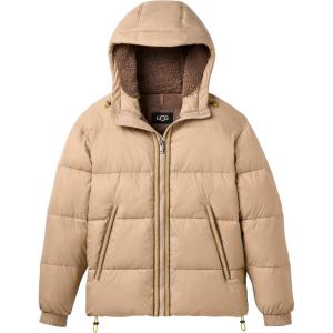 UGG mens Xayden Uggbraid Puffer Jacket(Mustard Seed / Summer Wheat)
