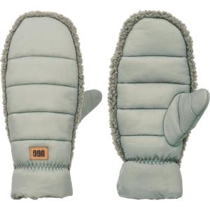 UGG womens Aw Uggfluff Mitten(Moss Green)