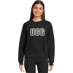 UGG womens Logo Crewneck(Black)