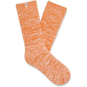 UGG womens Rib Knit Slouchy Crew Sock(Dark Apricot)