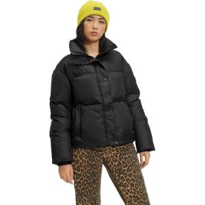 UGG womens Ronney Cropped Puffer Jacket(Black)