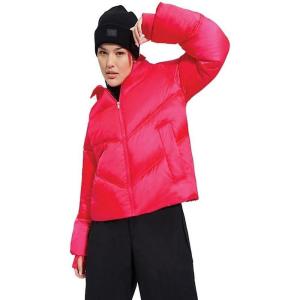 UGG womens Ronney Cropped Puffer Jacket(Cosmo Pink)