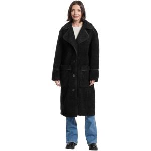 UGG womens Sema Uggfluff Coat(Black)