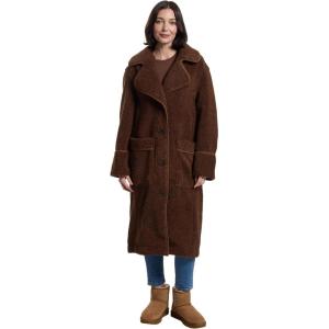 UGG womens Sema Uggfluff Coat(Deep Nutmeg)