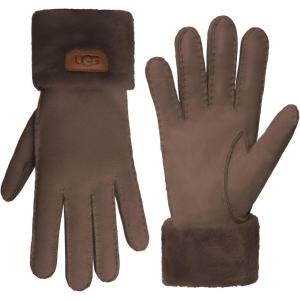 UGG womens Turn Cuff Water Resistant Sheepskin Gloves(Allspice)
