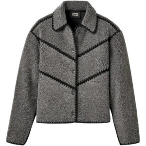 UGG Women’s Ellison Uggfluff Shell Jacket(Charcoal Heather)