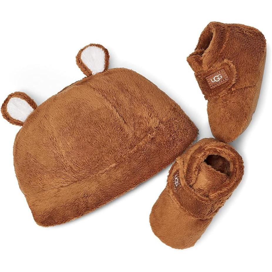 imageUGG Baby Bixbee Bootie and Beanie Gift SetChestnut
