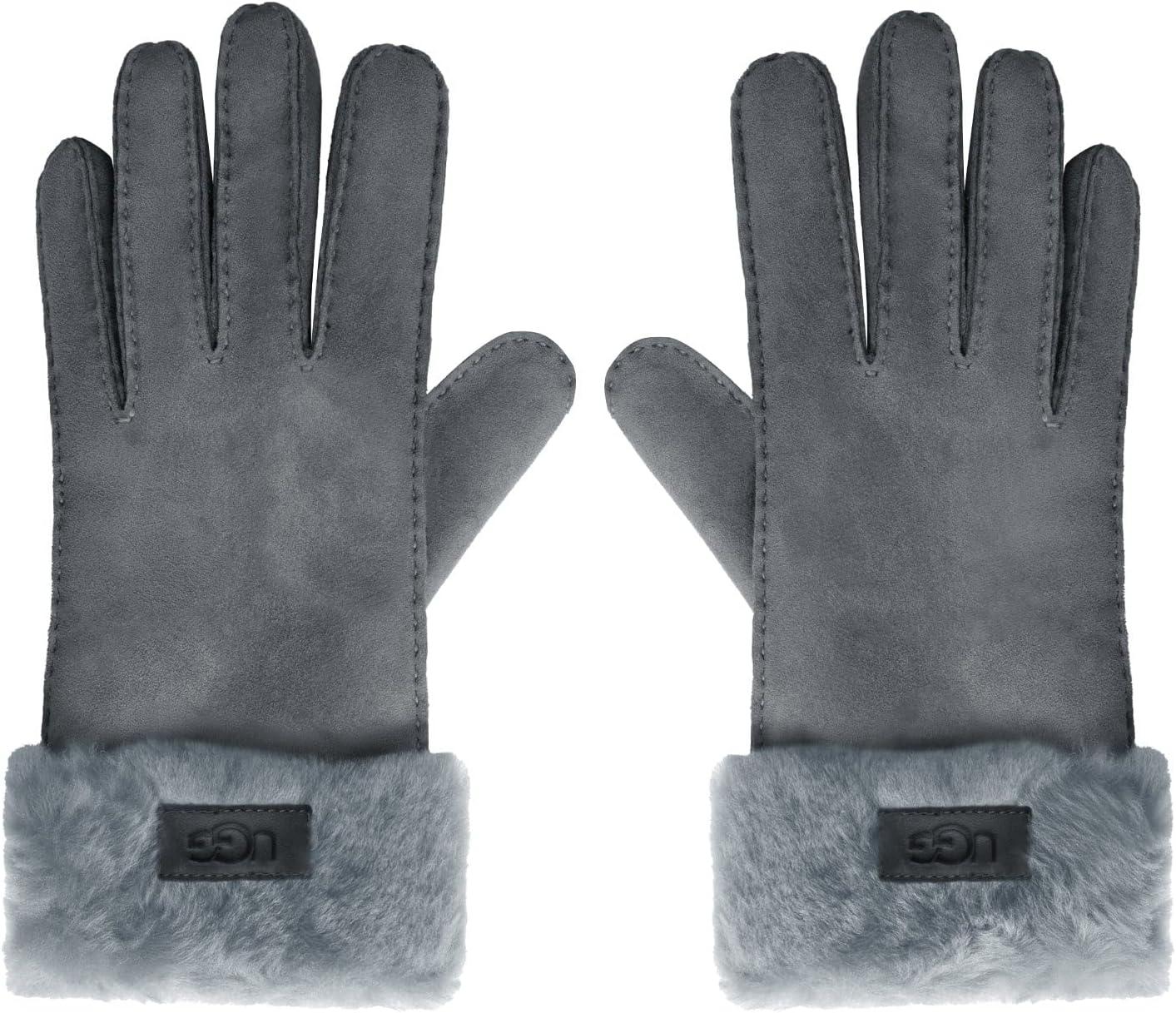 imageUGG womens Turn Cuff Water Resistant Sheepskin GlovesCharcoal