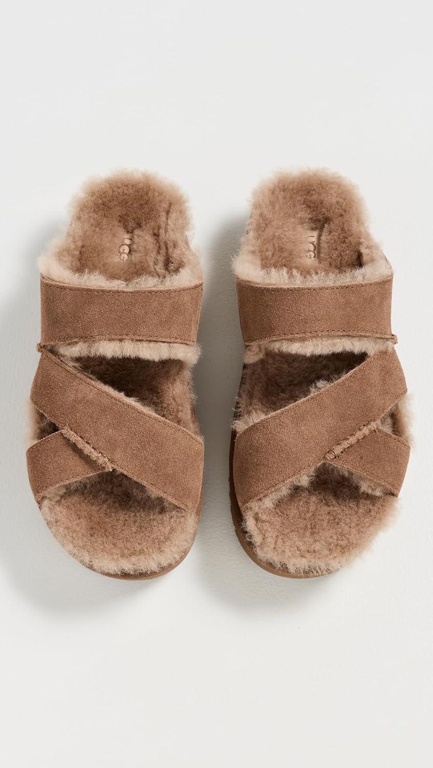 imageUGG Womens Greenport Cross Strap SlideChestnut