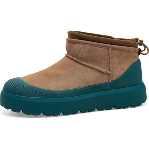 UGG Men’s Cl Ultra Mini Weather Hybrid, Moonlight Dark Apricot, 10(Chestnut/Marina Blue)