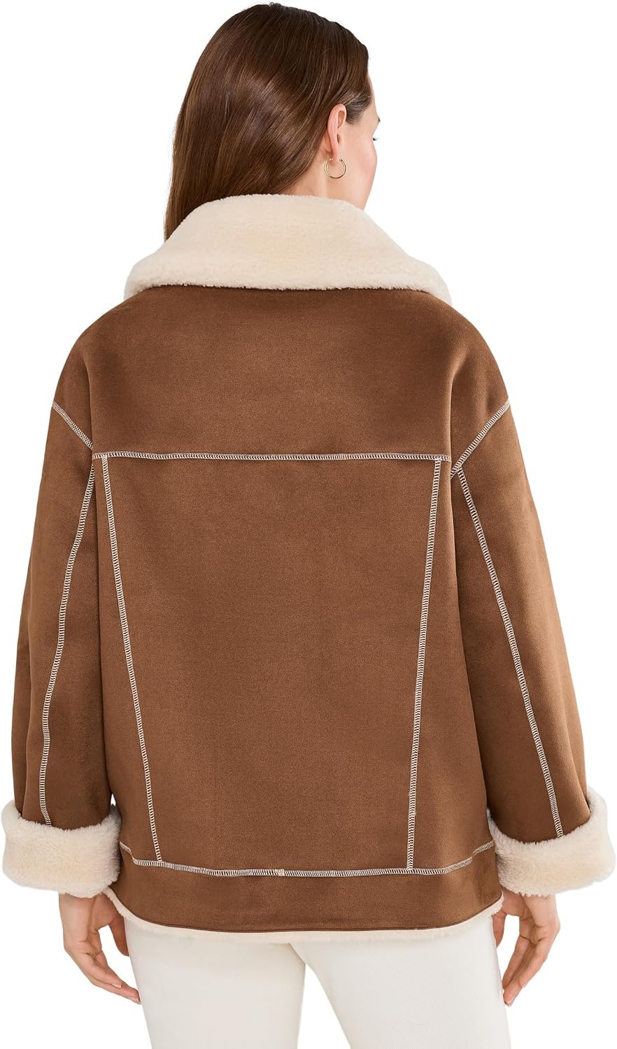 image:imageUGG Womens Frankie Reversible TruckerDark Chestnut Cream