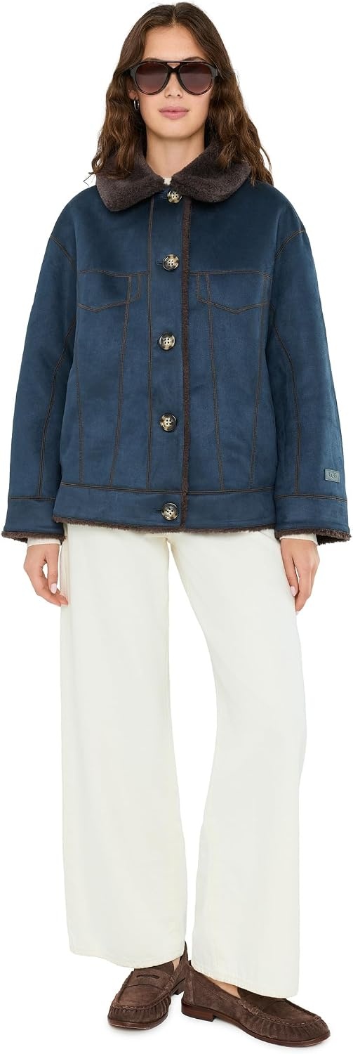 image:imageUGG Womens Frankie Reversible TruckerMariner Dark Caramel