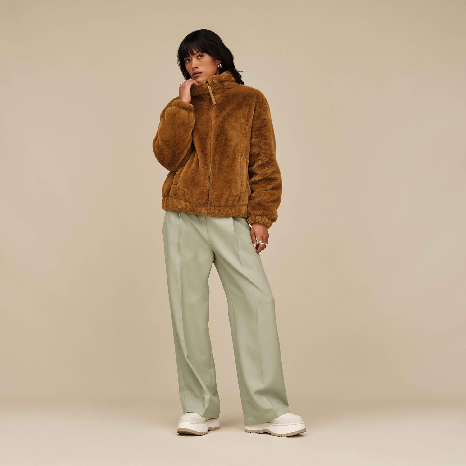 image:imageUGG Womens Tash Faux Fur JacketDeco