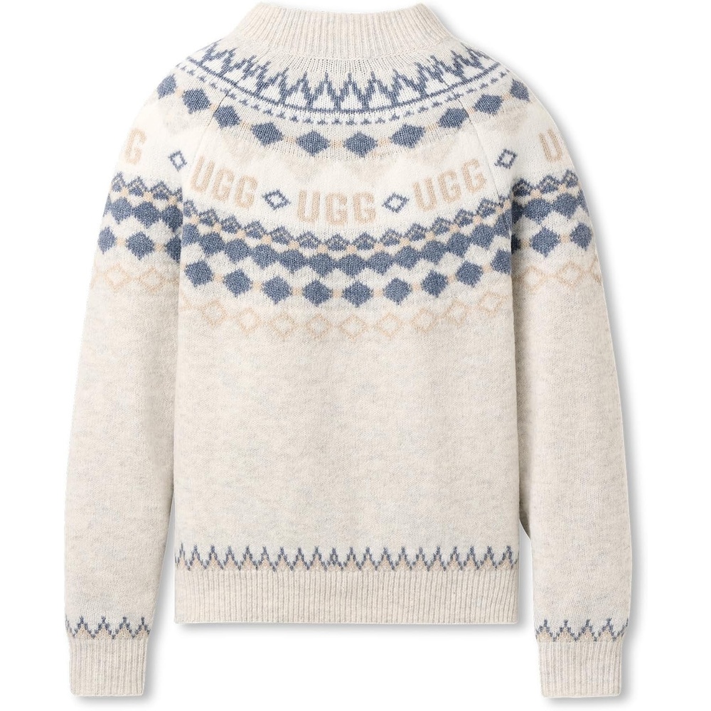 image:imageUGG Womens Braylee Uggisle SweaterGrey Heather Multi