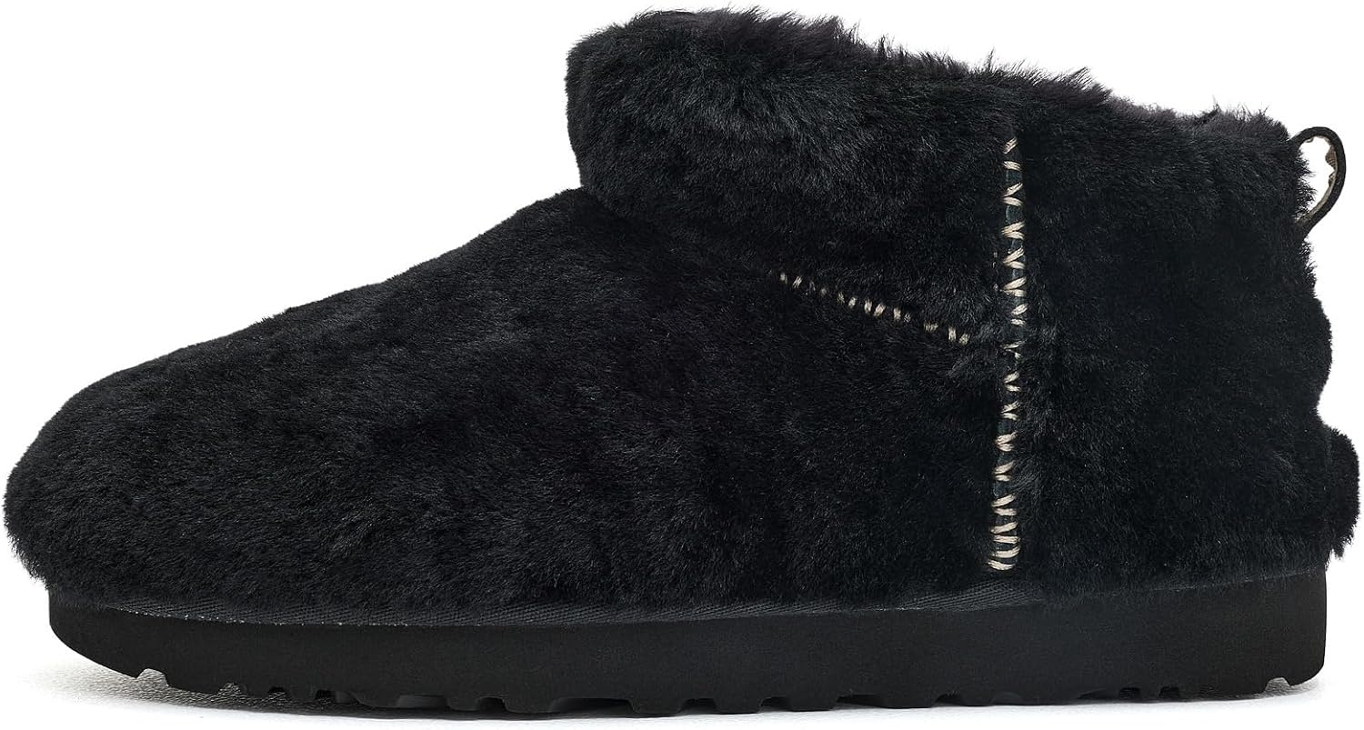 image:imageUGG Womens Classic Ultra Mini FluffedBlack