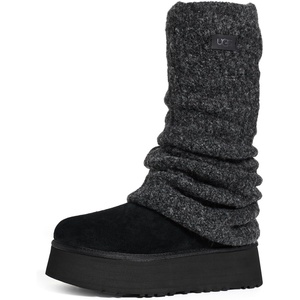 UGG Women’s Classic Mini Dipper Legwarmer(Black)