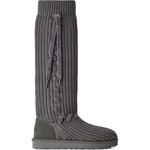 UGG Women’s Classic Tall Whipstitch Knit(Charcoal)