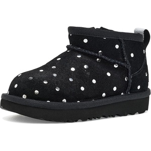 UGG Kids Classic Ultra Mini Shiny Dots (Little Kid/Big Kid)(Black)